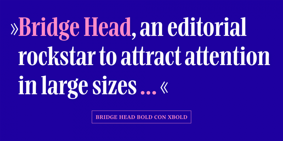 Пример шрифта Bridge Head #3